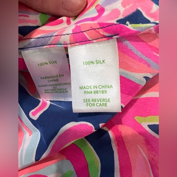 Lilly Pulitzer Sunny Shoulder Elsa Top - Size XS - Picture 6 of 8